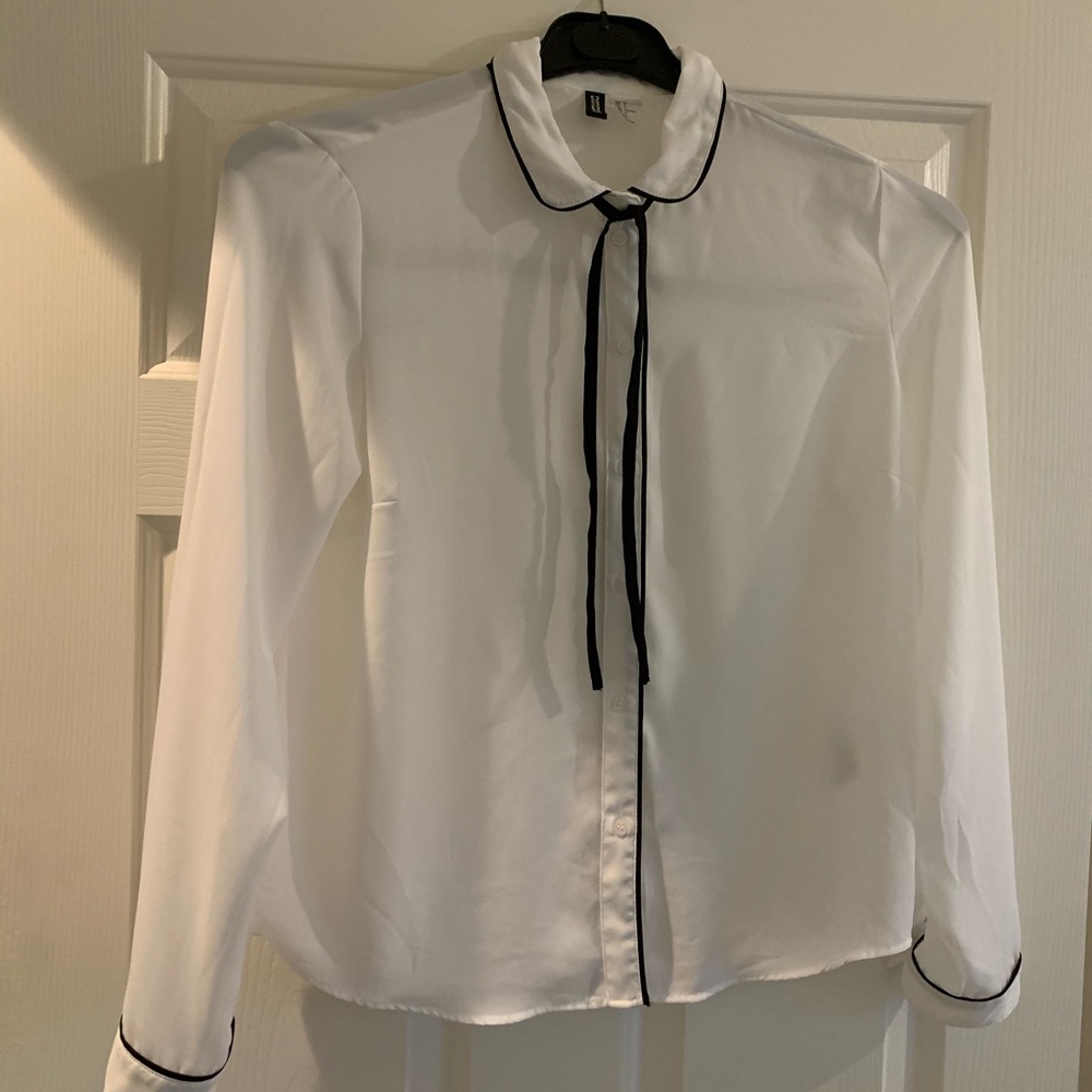 White and black womens shirts